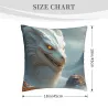 Housse de coussin en peluche à motifs d'écailles de dragon - Okomall