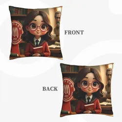 Housse de coussin en peluche pour fille mignonne - Okomall