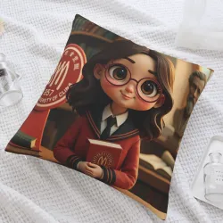 Funda de cojín de peluche para chica kawaii - Okomall