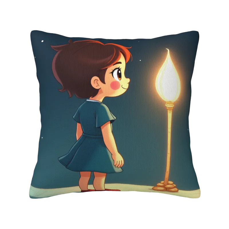 بطانة وسادة فروية لطيفة لفتاة - 18 × 18 بوصة | OKOMall