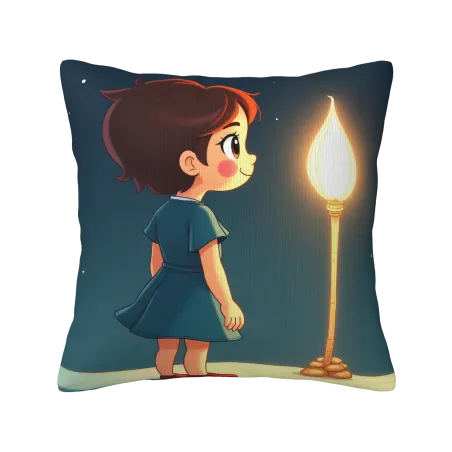 بطانة وسادة فروية لطيفة لفتاة - 18 × 18 بوصة | OKOMall