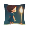 بطانة وسادة فروية لطيفة لفتاة - 18 × 18 بوصة | OKOMall