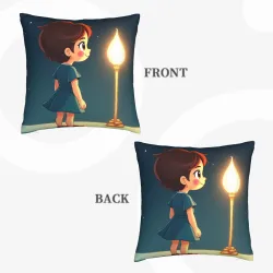 بطانة وسادة فروية لطيفة لفتاة - 18 × 18 بوصة | OKOMall