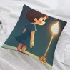 愛らしい女の子用ぬいぐるみクッションカバー - 18x18インチ | OKOMall