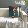 بطانة وسادة فروية لطيفة لفتاة - 18 × 18 بوصة | OKOMall