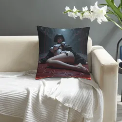 Federa cuscino in peluche stile cyberpunk per ragazza - Okomall