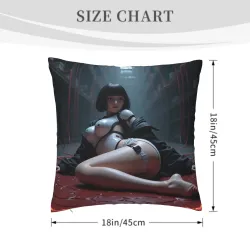 Federa cuscino in peluche stile cyberpunk per ragazza - Okomall