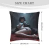 Cyberpunk Girl Plush Pillow Cover - Okomall