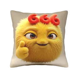 Coussin moelleux dessin animé mignon - 18x18 pouces | OKOMALL