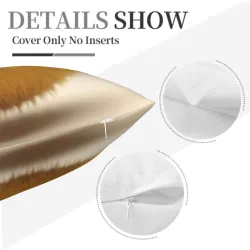 غلاف وسادة محشو من الفرو الكرتوني اللطيف - 18 × 18 بوصة | OKOMALL