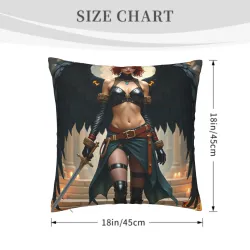 Funda de Almohada de Peluche de la Valkiria de la Noche - OkOmall