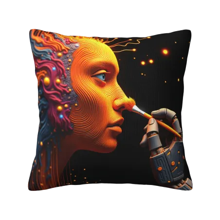 Funda de cojín futurista de robot - Okomall