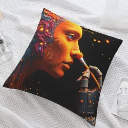 Futuristic Robot Pillow Cover - Okomall