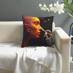 Housse de coussin robot futuriste - Okomall