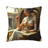 Funda de cojín de felpa Reina de Egipto - Okomall