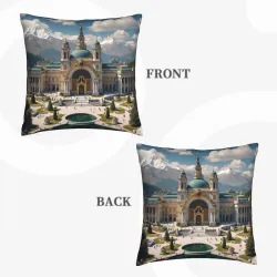 Exquisite Palace Garden Plush Pillow Cover - Okomall