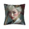 唯美少女毛绒抱枕套 - Okomall