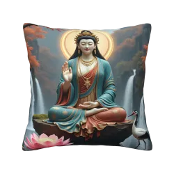 Zen Avalokiteshvara Pillow Cover - Okomall