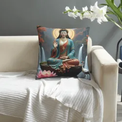 Funda de cojín con Buda Avalokiteshvara - Okomall