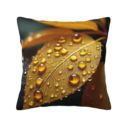Housse de coussin en peluche à texture goutte d'eau - Okomall
