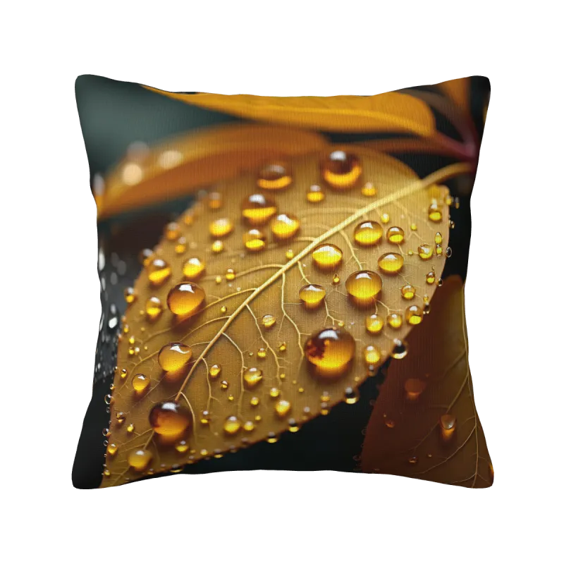 Funda de cojín con textura de gotas de agua - Okomall