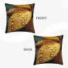 Funda de cojín con textura de gotas de agua - Okomall