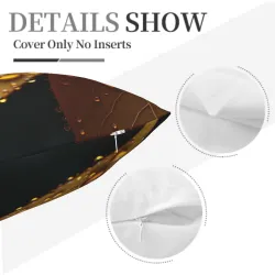 Funda de cojín con textura de gotas de agua - Okomall