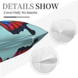 Funda de cojín de peluche degradado de arcoíris - Okomall