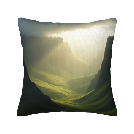 Funda de cojín de peluche abstracta 'Flow of Light' - Okomall