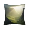 Funda de cojín de peluche abstracta 'Flow of Light' - Okomall