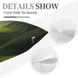 Funda de cojín de peluche abstracta 'Flow of Light' - Okomall