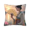 锦绣美人抱枕套 - 18x18英寸 | Okomall