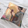 Funda de cojín Jinxiu Meiren - 18x18 pulgadas | Okomall