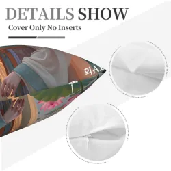 Funda de cojín Jinxiu Meiren - 18x18 pulgadas | Okomall