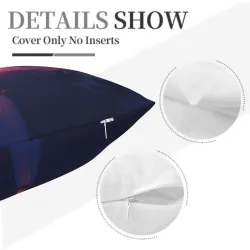 Funda de cojín de felpa con vista al atardecer en la playa - Okomall