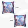Cuscino in peluche a doppio lato con motivo giardino da sogno - Okomall