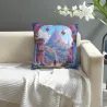 Housse de coussin en peluche à motif jardin de rêve - Okomall