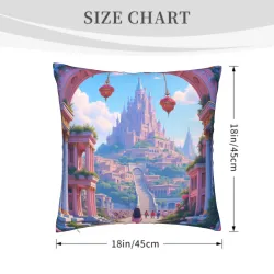 Funda de cojín de felpa de jardín de ensueño - Okomall