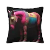 Cuscino in peluche con motivo astratto di zoccolo di cavallo - Decorazione per la casa Okomall