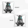 Housse de coussin en peluche Fille en prière - Okomall