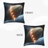 Housse de Coussin en Peluche Motif Étoiles et Éclair - Okomall