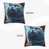 더블 사이드 프린팅 플러시 쿠션 커버 - 18x18인치 | Okomall