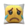 Funda de cojín de peluche con expresión facial - Cara triste | OkoMall