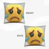 Federa cuscino in peluche con espressione facciale - Viso triste | OkoMall