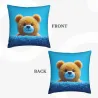 Housse de coussin en peluche double face - [Nom du motif] | OKOMALL