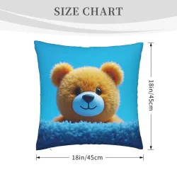 Housse de coussin en peluche double face - [Nom du motif] | OKOMALL