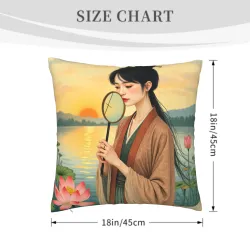 Housse de coussin Shui Mo Mei Ren - Okomall