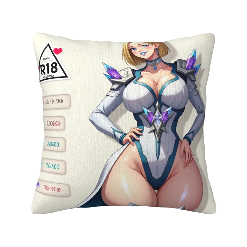 애니메이션 소녀 쿠션 커버 - 18x18인치 | Okomall