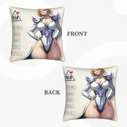 애니메이션 소녀 쿠션 커버 - 18x18인치 | Okomall