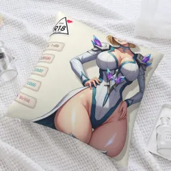 애니메이션 소녀 쿠션 커버 - 18x18인치 | Okomall